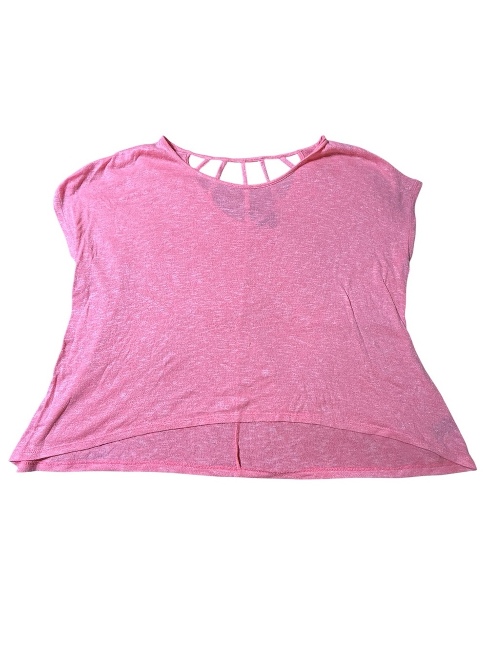 Lane Bryant Blouse Womens Size 18/20 Short Sleeve Pink Top Shirt